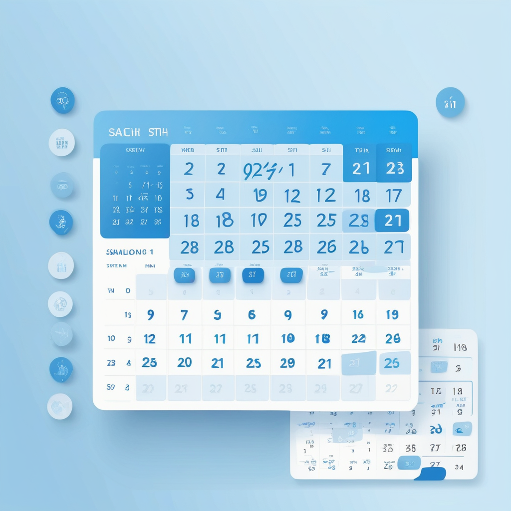 Digital calendar showing AI-optimized scheduling interface