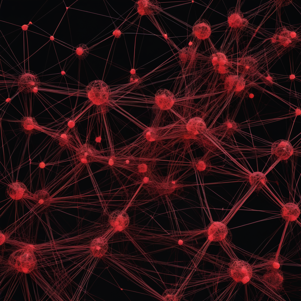 Network map highlighting security vulnerabilities and attack vectors
