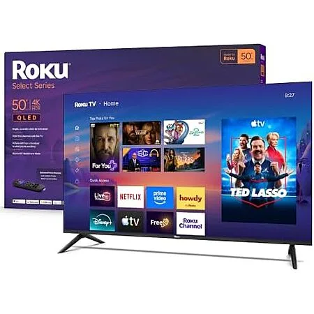 $199.99 | Roku 50-Inch Select Series Smart TV 2026-4K (2160p) QLED TV TV at Amazon