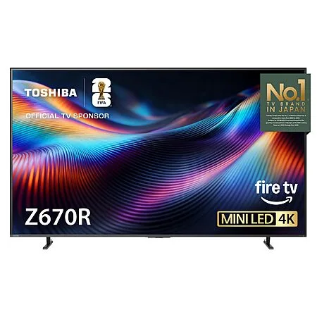 Toshiba 85" Z670R Series Mini-LED 4K UHD Smart Fire TV (85Z670R, 2026 New) - QLED, Native 144Hz, HDR10+ $1198.99