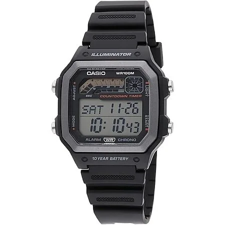 42mm Casio Men's WS1600H Series Watch w/ Stopwatch, 100M WR & 10-Yr Battery $22.45