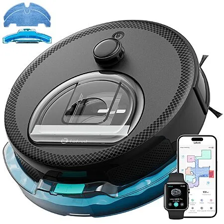 Lefant Robot Vacuum and Mop, 450ml Visible Dustbin, Upgraded 190° PSD Obstacle Avoidance, Customized Cleaning, Multi-Floor Mapping, 150 Mins Runtime M330 Pro $89.99