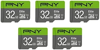 $41.99 | 5-Pack PNY 32GB Elite C10 U1 V10 microSDHC Flash Memory Card at Amazon