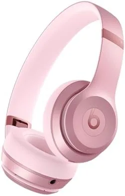 $99.95 | Beats Solo 4 - Wireless On-Ear Bluetooth Headphones, Amazon Exclusive Metallic Pink at Amazon