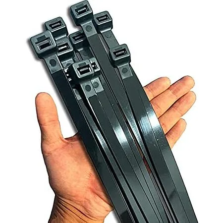 [AC] $9.99* | 2 × 40-pk 20" Heavy Duty Extra Large Black Zip Ties (250-lbs Tensile Strength) ($5 each) at Amazon