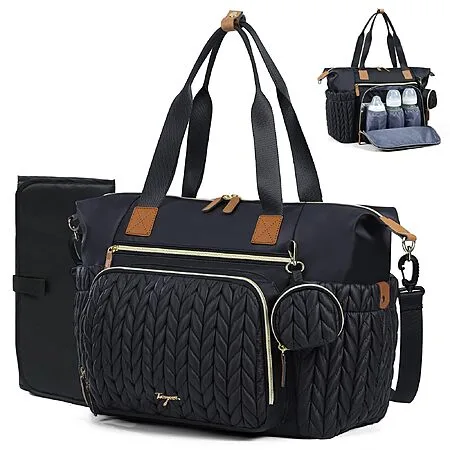 $20.89 ac FS AMAZON Diaper Bag Tote, Large with Changing Pad, Pacifier Case, and more