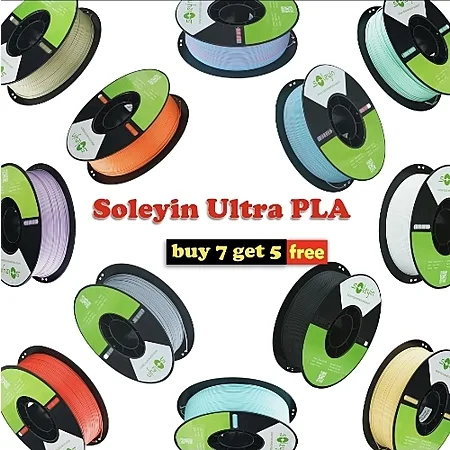 Creality Soleyin Ultra PLA/Basic PETG 3D Printer Filaments (Buy 7 Get 5 Free)