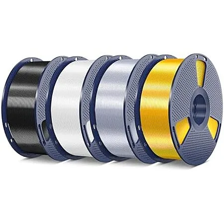 $41.50* | 4-Pk Sunlu Shiny Silk PLA+ 1kg Spool 3D Printer Filament Bundle at Amazon