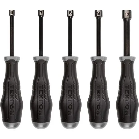 USA Tekton 5 Pc Nut Driver Set Metric Hollow Shaft $16.8