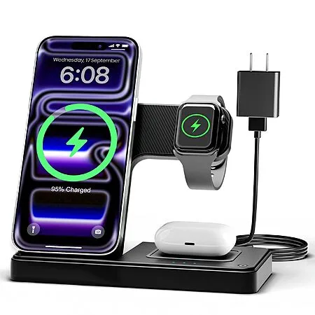 GETPALS Wireless Charger iPhone Charging Station for Apple Multiple Devices $9.17 AC