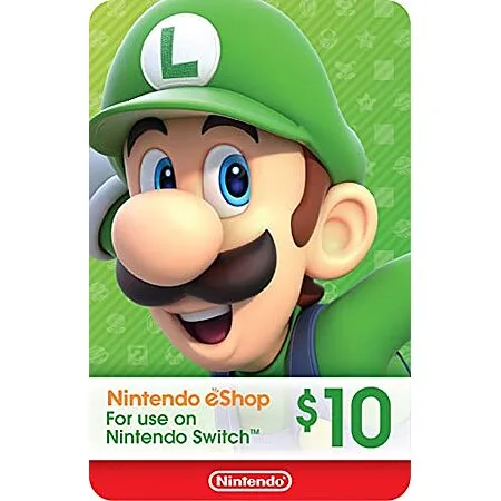 $8.98* | $10 Nintendo eShop Gift Card (Digital Code) at Amazon