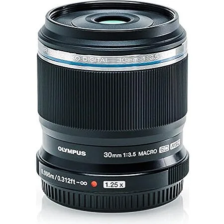 $239.99 | OM SYSTEM Olympus M.Zuiko Digital ED 30mm F3.5 Macro for Micro Four Thirds System Camera at Amazon