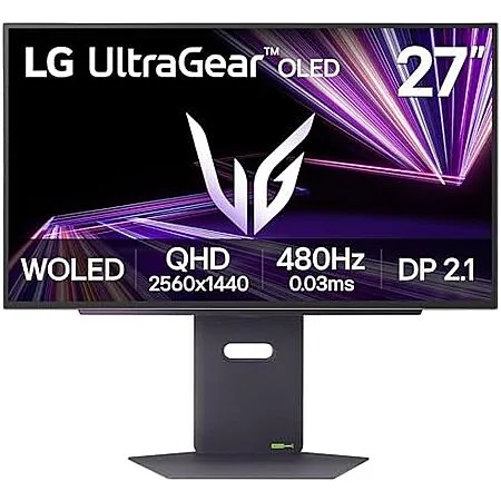 $599.99 | 27″ LG Ultragear OLED Gaming Monitor QHD 1440p 480Hz, 0.03ms (27GX790A-B) at Amazon