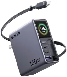 $94.99* | UGREEN Nexode Pro 160W Charger w/ Retractable Cable at Amazon