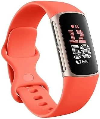 $75.99* | Fitbit Charge 6 Fitness Tracker (Gold/Coral) at Amazon