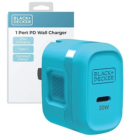 Amazon - BLACK+DECKER 20W GaN USB-C Wall Charger $10.79 w/ Code