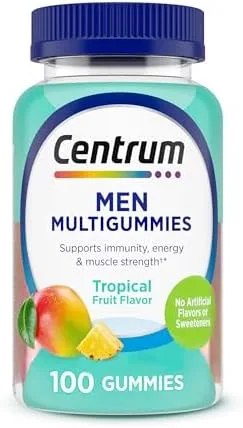 Select Accts: 100-Ct Men's Centrum Multi-Gummies Supplement (Tropical) $3.05 w/ S&S