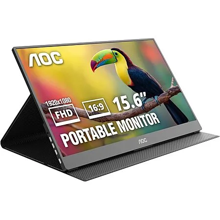 15.6" AOC 16T20 FHD 60Hz IPS Portable Monitor $50 + Free S&H