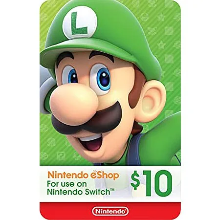 $8.98* | $10 Nintendo eShop Gift Card (Digital Code) at Amazon