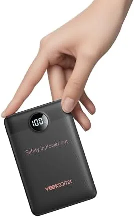 $9.99* | VEEKTOMX 10000mAh 22.5W Fast Charging Mini Power Bank at Amazon