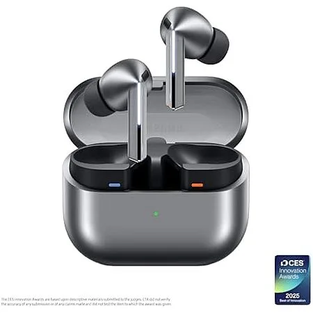 [Resale, AC] $73.88 | SAMSUNG Galaxy Buds 3 Pro (US Version, Silver) (Used - Like New) at Amazon