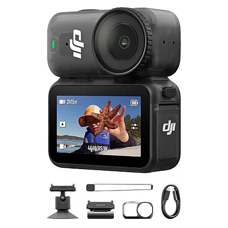 DJI Osmo Nano Standard Combo (128GB), 4K Wearable Camera, 1/1.3″ Sensor, & More $368
