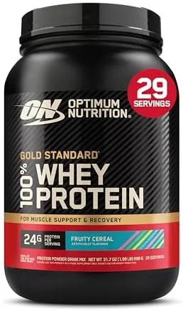 1.98-Lb Optimum Nutrition Gold Standard 100% Whey Protein Powder (Fruity Cereal) $20.80 w/ S&S