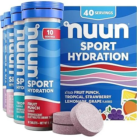 Select Accts: 40-Ct Nuun Sport Hydration Electrolyte Tablets (Mixed Flavors) $10.40 w/ S&S