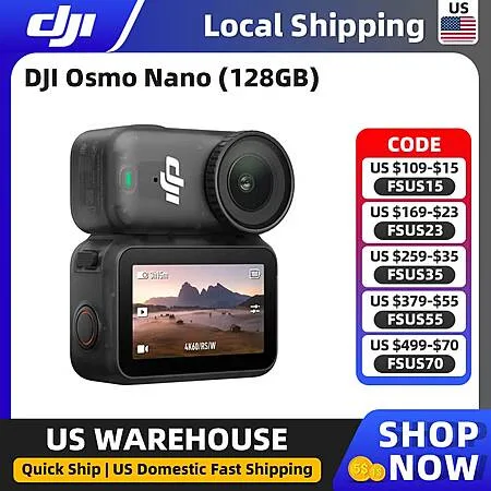 DJI Osmo Nano Standard Combo 128GB Wearable Camera $301.70​ + Free Shipping