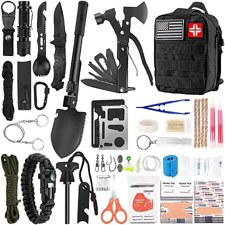 142-Pc LUXMOM Survival & First Aid Kit $24 + Free S&H