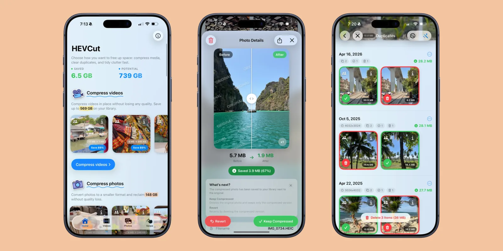 Indie App Spotlight: ‘HEVCut’ helps you trim your photo library without deleting anything