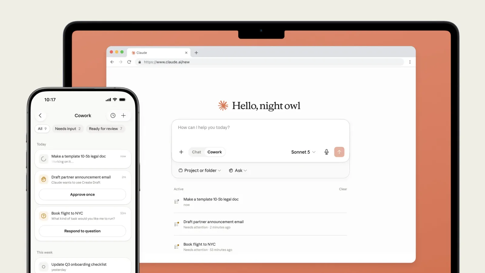 Anthropic is launching Claude Cowork on mobile and web