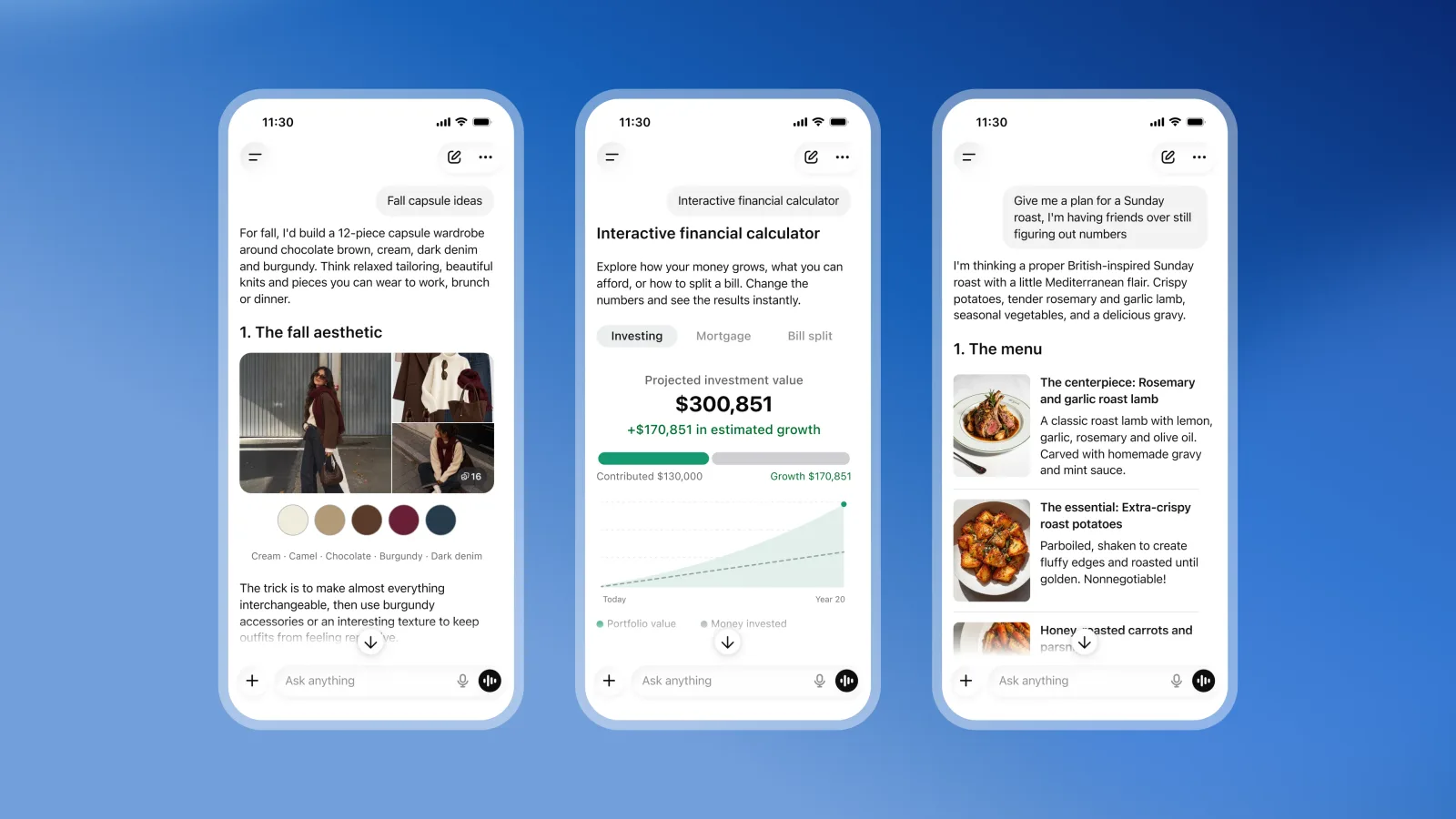 ChatGPT's ‘Intelligent UI' update fills its responses with pictures, charts, and buttons