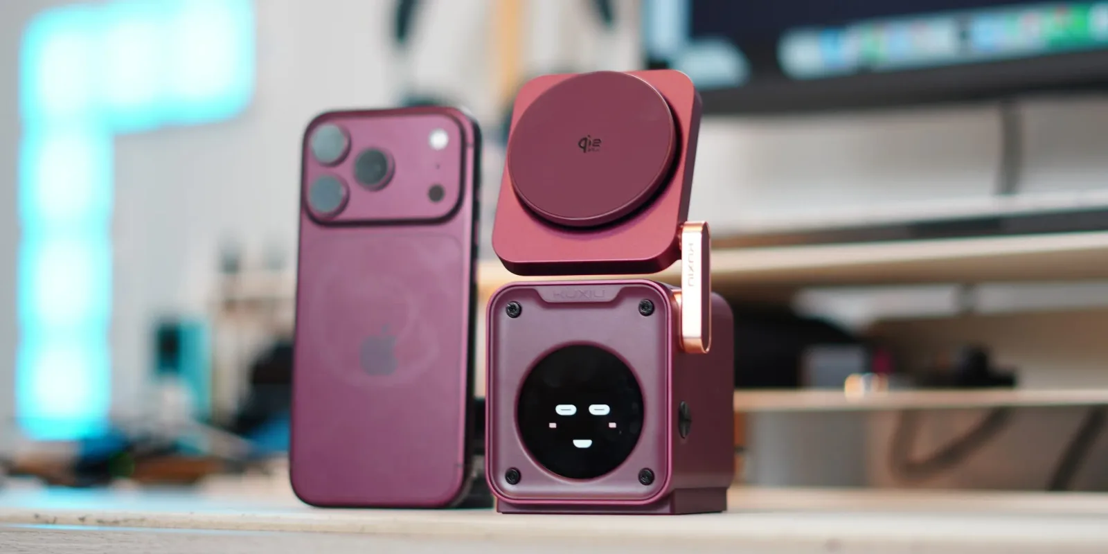 Kuxiu's D5 charger now comes in Burgundy to perfectly match your iPhone 18 Pro