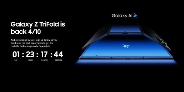 Live today: Samsung officially announces Galaxy Z TriFold restock for this week