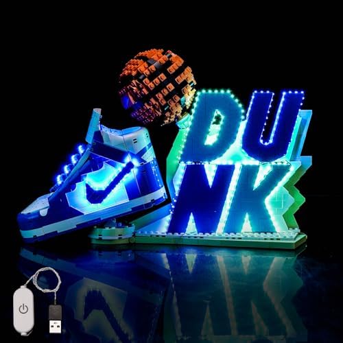LED Light Kit Compatible with Lego Nike Dunk: Does This Third Party Kit Make the BrickHeadz Pop?