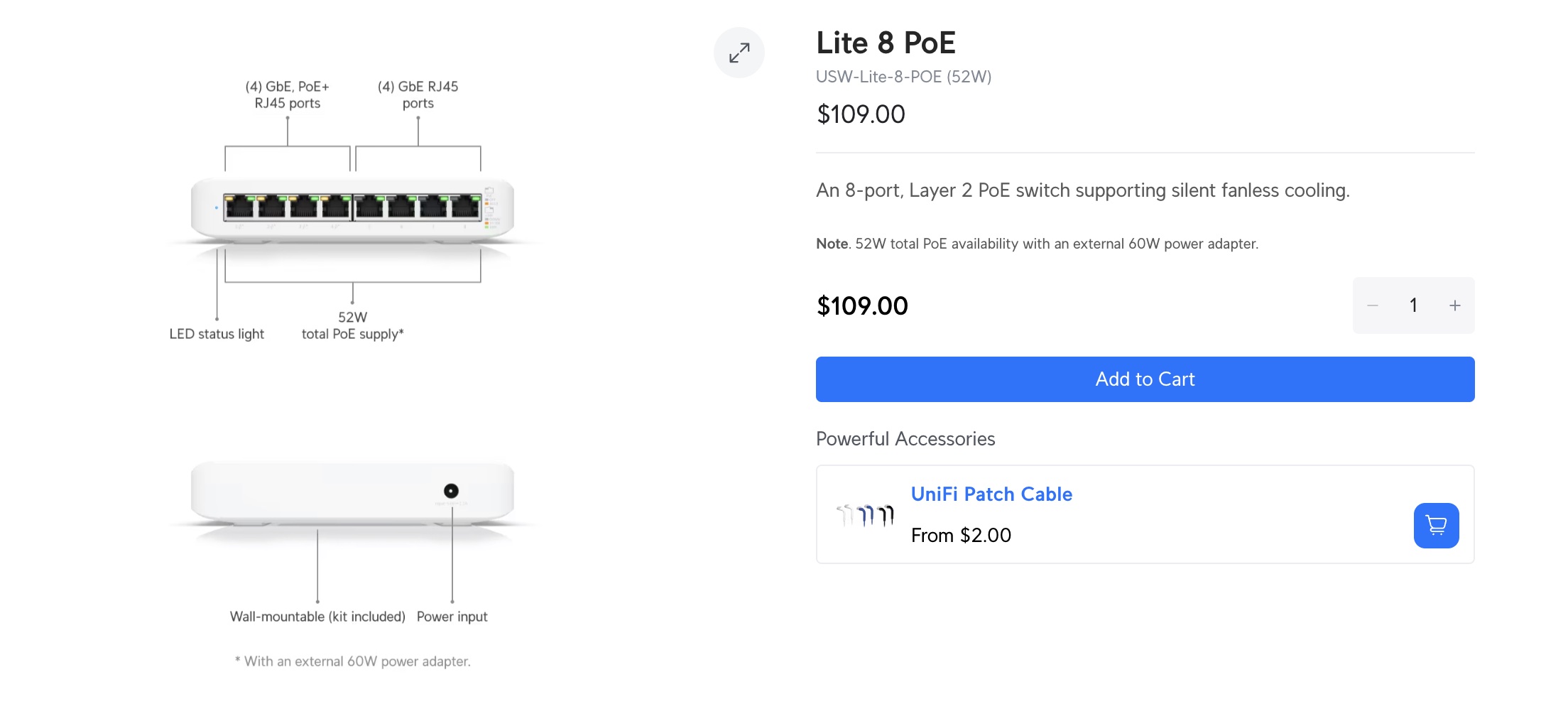 Ubiquiti USW-Lite-8-PoE: Fanless, Affordable PoE for Small UniFi Setups