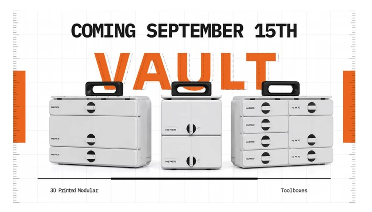 Vault Modular Storage System: 60 3D Printable Organizers That Adapt to Your Space