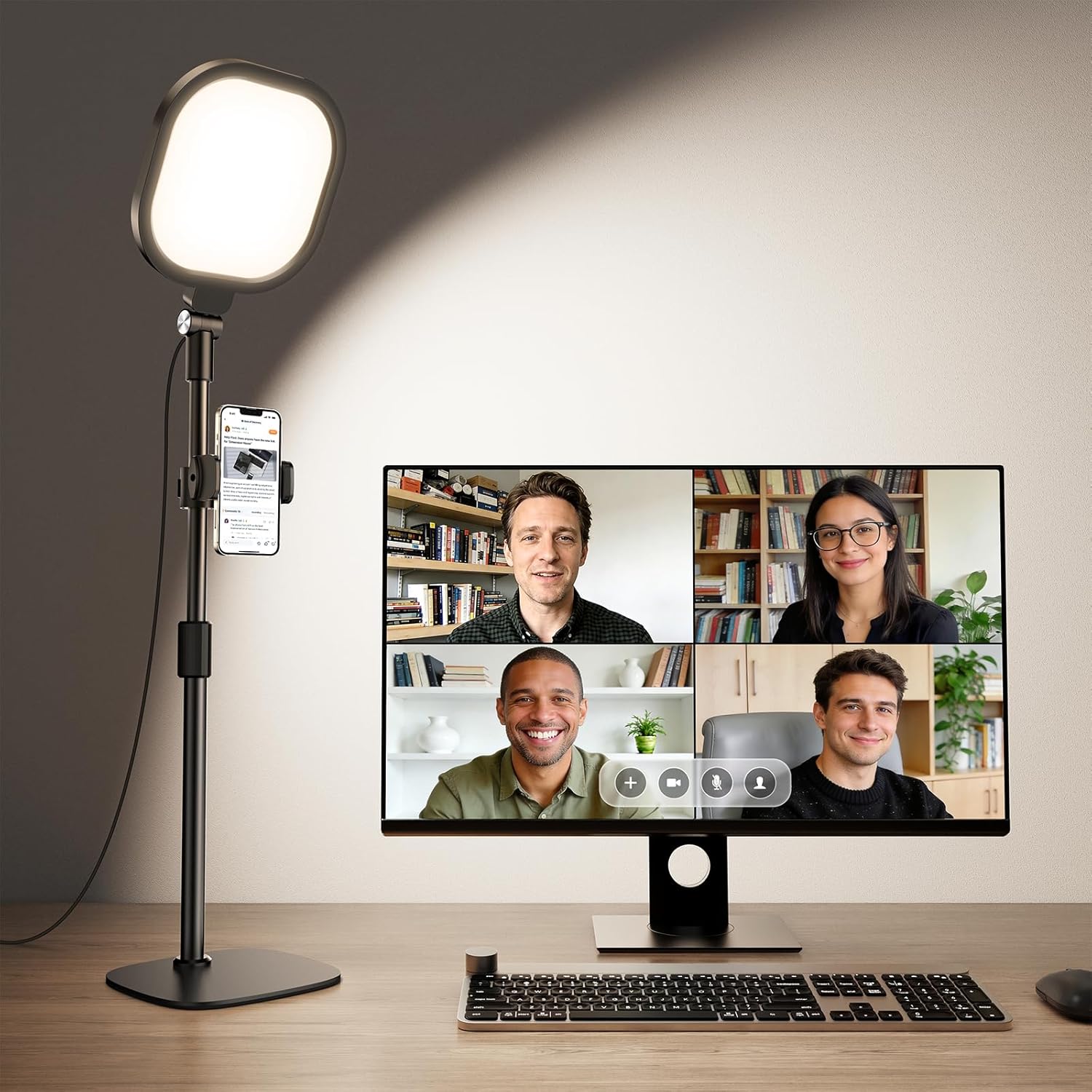 Webcam Light Stand for Live Stream, Selfie Ring Light with Webcam Mount: Budget Lighting That Actually Works